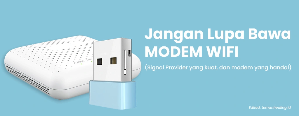 Modem WiFi - 12 Barang Penting yang Wajib Dibawa Saat Mudik Lebaran!