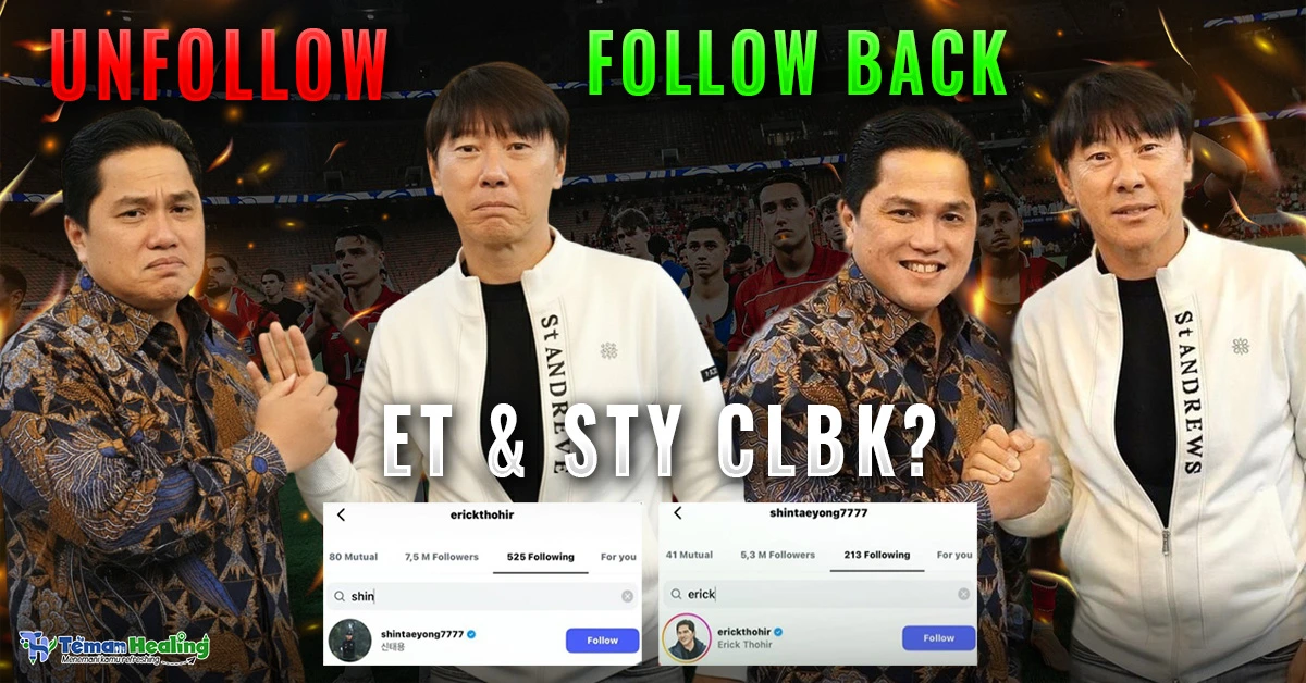 Shin Tae-yong dan Erick Thohir kembali Saling Follow Instagram