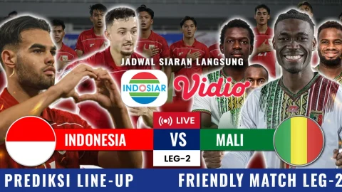 Jadwal Live Leg ke-2 Timnas U23 Indonesia vs Mali Friendly Match 18-11-2025
