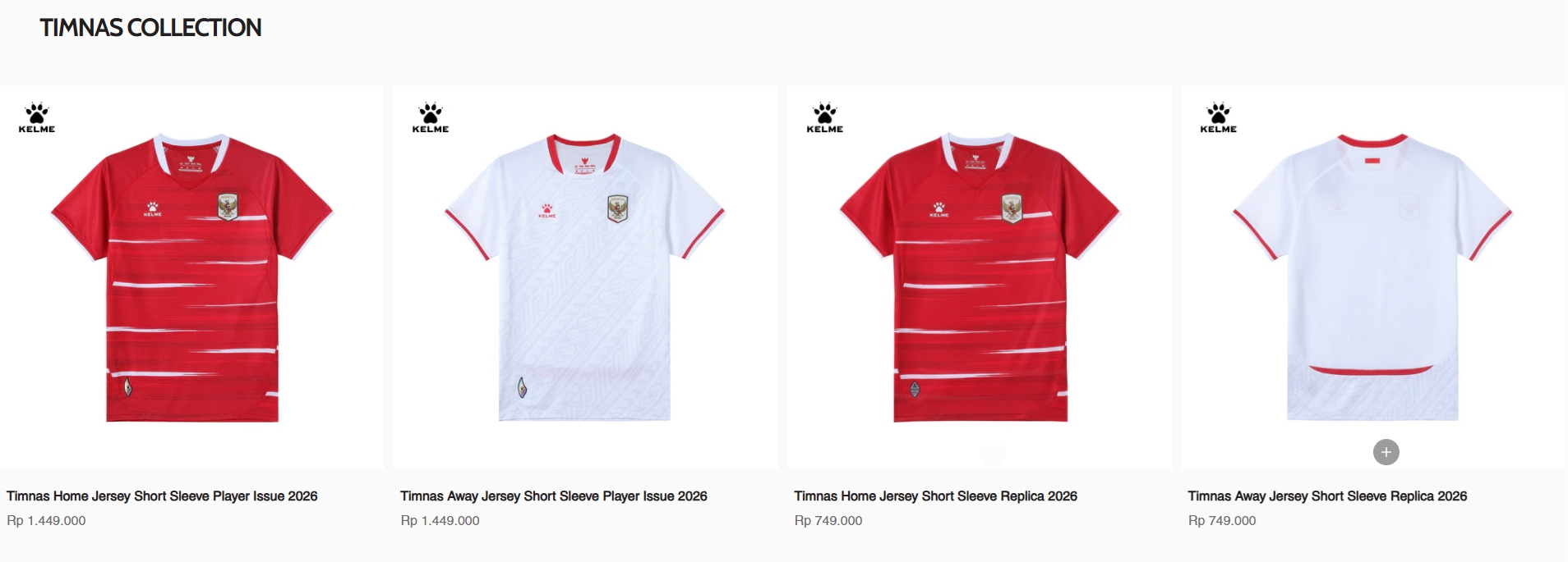 Harga Resmi Jersey Timnas Indonesia 2026 dari Kelme