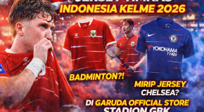 Review Jujur Jersey Timnas Indonesia Kelme 2026: Mirip Jersey Chelsea dan Badminton?