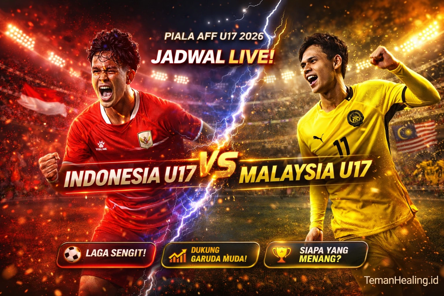 Jadwal Timnas Indonesia U-17 vs Malaysia di Piala AFF U-17 2026