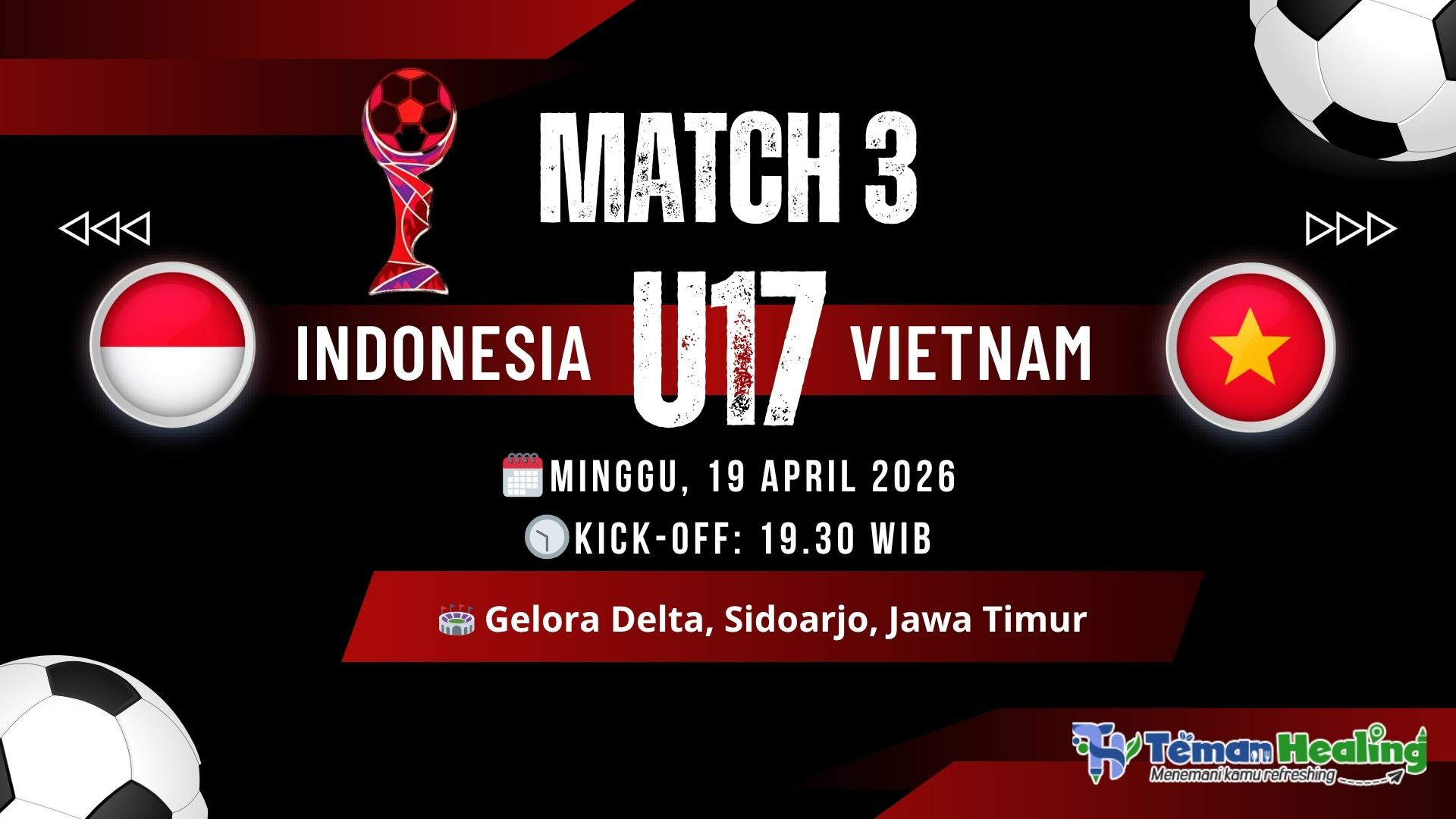 Jadwal Timnas Indonesia U-17 vs Vietnam U-17