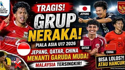 Timnas Indonesia U-17 Masuk Grup Neraka, Lawan Jepang hingga Qatar!
