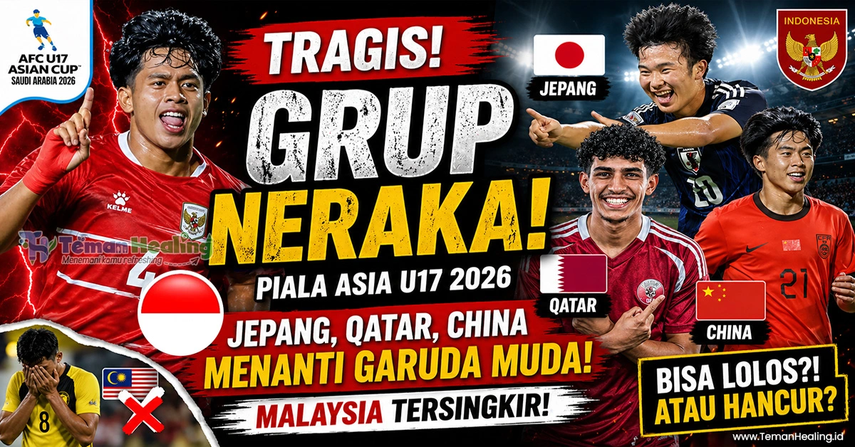 Timnas Indonesia U-17 Masuk Grup Neraka, Lawan Jepang hingga Qatar!