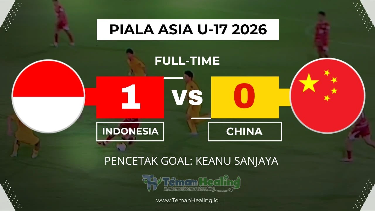 Hasil Pertandingan Timnas U17 Indonesia 1-0 China U17 di Piala Asia U17 2026