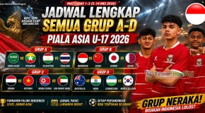 Jadwal Lengkap Siaran Langsung Piala Asia U-17 2026: Garuda Asia Diuji Grup Neraka