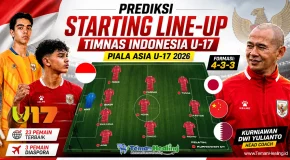 Prediksi Starting Line-Up Timnas Indonesia U-17 di Piala Asia 2026