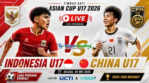 LIVE MALAM INI! Jadwal Timnas Indonesia U-17 vs China U-17 di Piala Asia U-17 2026, Siaran Dimana?